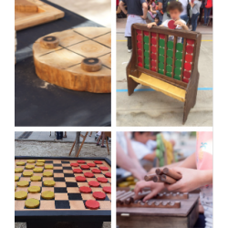 Juegos Gigantes Antiguos de Madera Estrategia