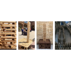 Juegos Gigantes Antiguos de Madera Construcciones
