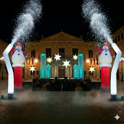 Decoración Encendida de luces de Navidad